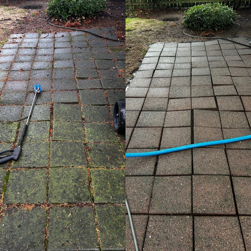 Patio cleaning in Wedgewood, WA